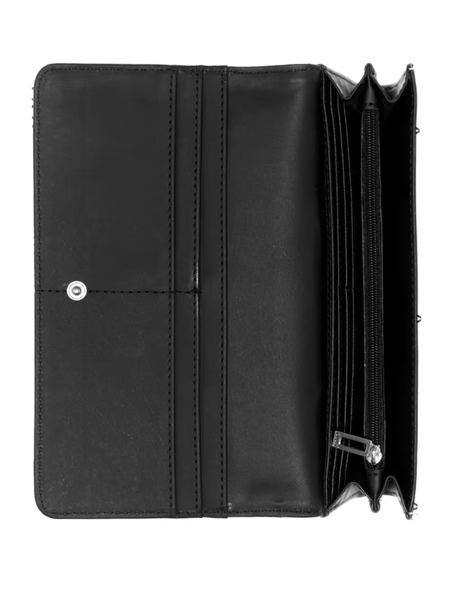 GUESS BILLETERA ABREE LOGO MULTI-ORGANIZER - COAL MULTI