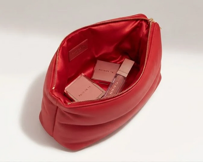 PATRICK TA STRAWBERRY PUFFER CLUTCH - NECESER ROJO