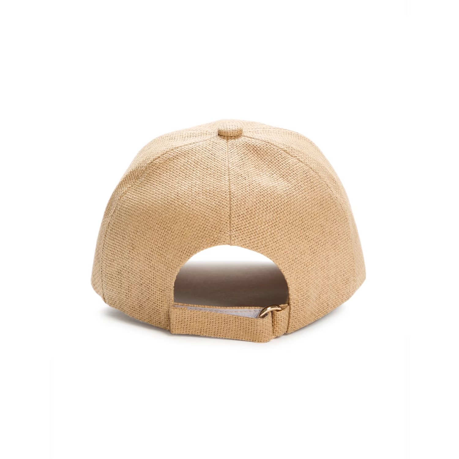 GUESS KEPI RAFFIA LOGO HAT - NATURAL