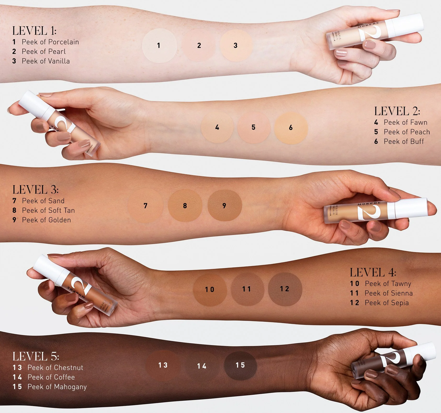 MORPHE 2 HIDE &amp; PEEK CONCEALER - PEEK OF SOFT TAN