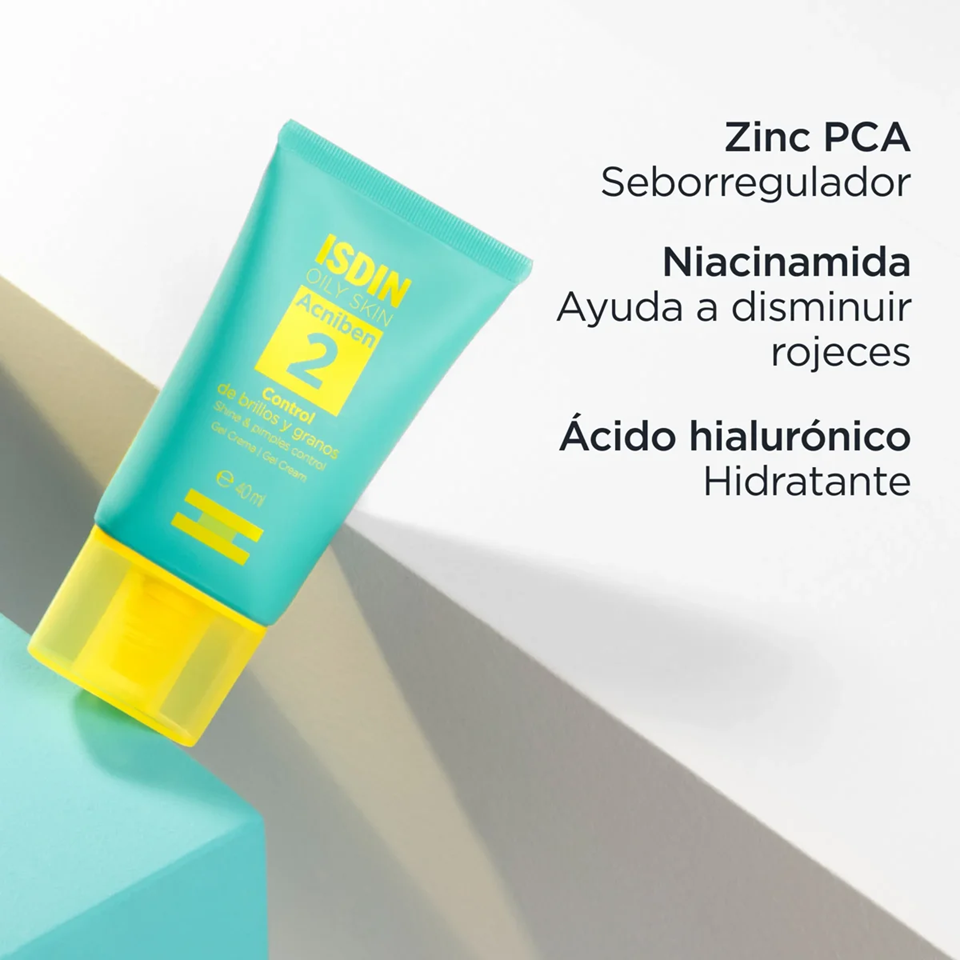 ISDIN ACNIBEN SHINE &amp; PIMPLES CONTROL CREAM 40ML