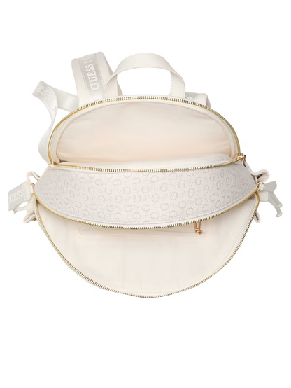 GUESS MOCHILA CHARLI BTS CEMENT WHITE LOGO