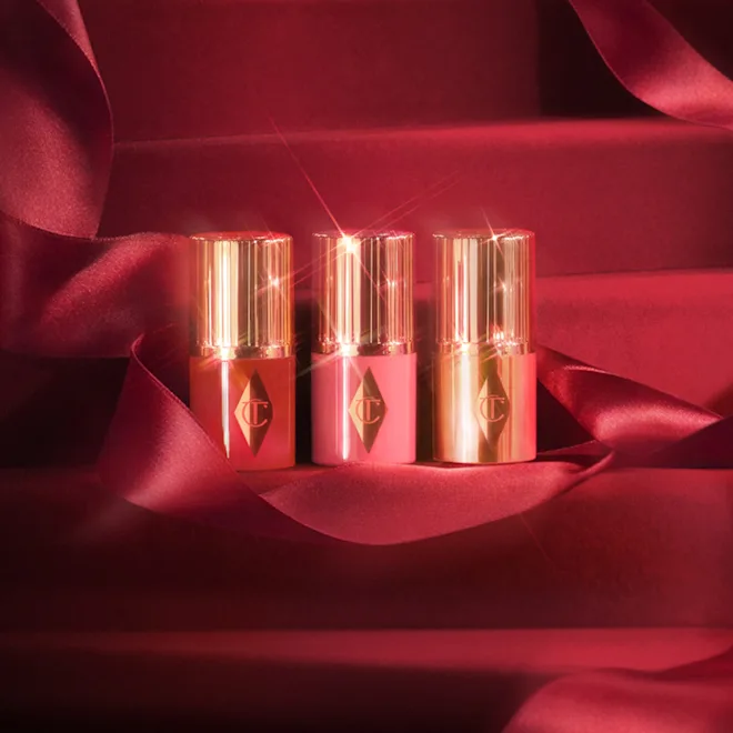 CHARLOTTE TILBURY UNREAL BLUSH + GLOW MINI TRIO
