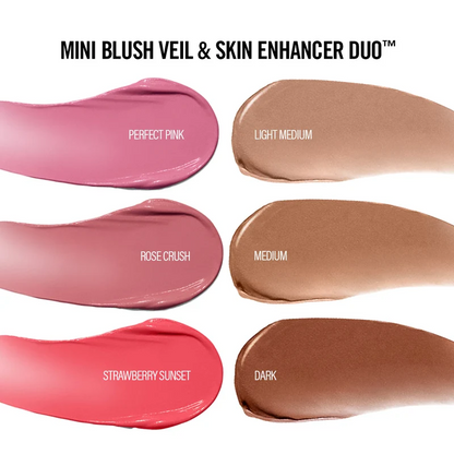 MAKEUP BY MARIO MINI BLUSH VEIL &amp; SKIN ENCHANCER DUO
