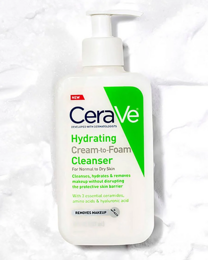 CERAVE HYDRATING CREAM-TO-FOAM CLEANSER 355ML