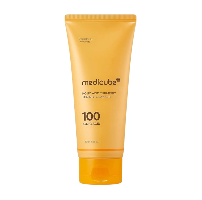 MEDICUBE KOJIC ACID TURMERIC TONING CLEANSER 120ML