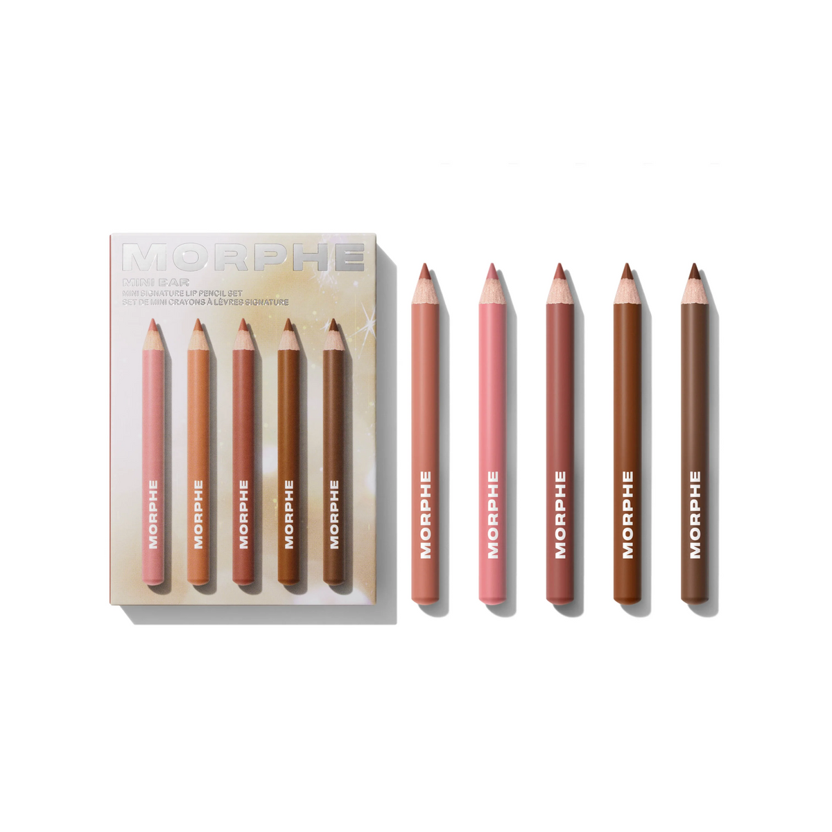 MORPHE HOLIDAY COLLECTION MINI BAR SIGNATURE LIP PENCIL SET