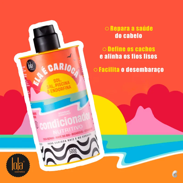 LOLA COSMETICS ELA E CARIOCA ACONDICIONADOR 500ML