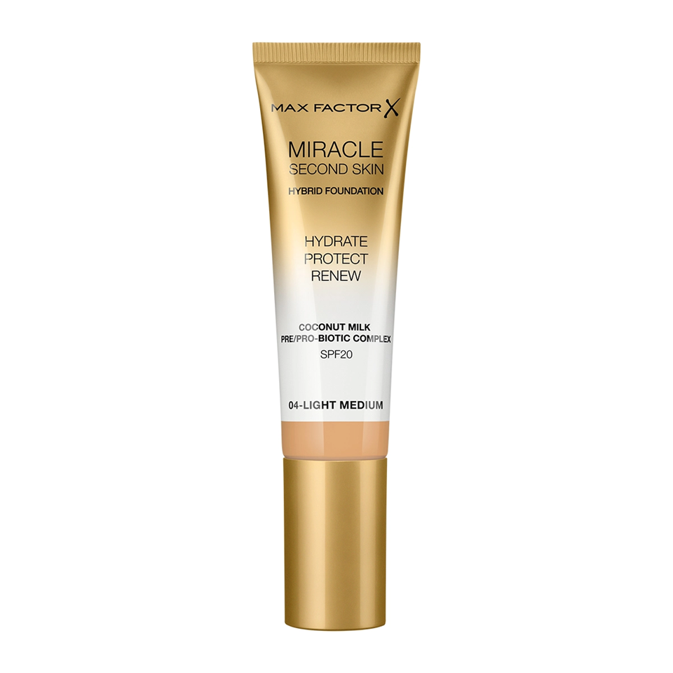 MAX FACTOR MIRACLE SECOND SKIN 04-LIGHT MEDIUM