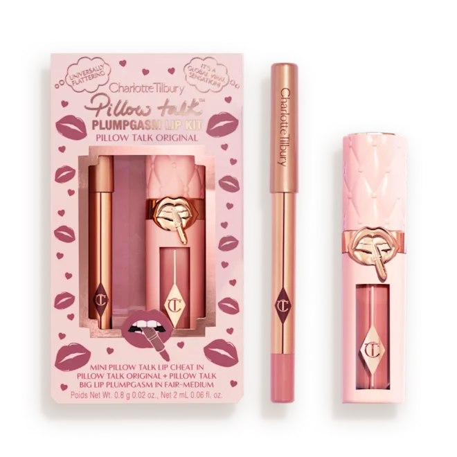 CHARLOTTE TILBURY PILLOWTALK PLUMPGASM LIP KIT