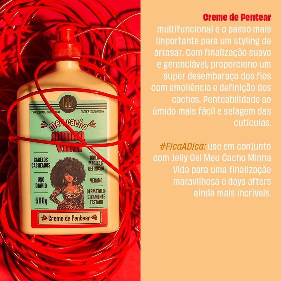 LOLA COSMETICS MEU CACHO CREME DE PENTEAR 500G