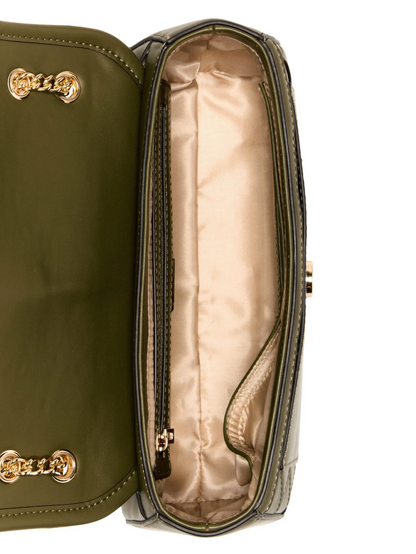 GUESS CARTERA BORDIZZO CROSSBODY  OLIVE