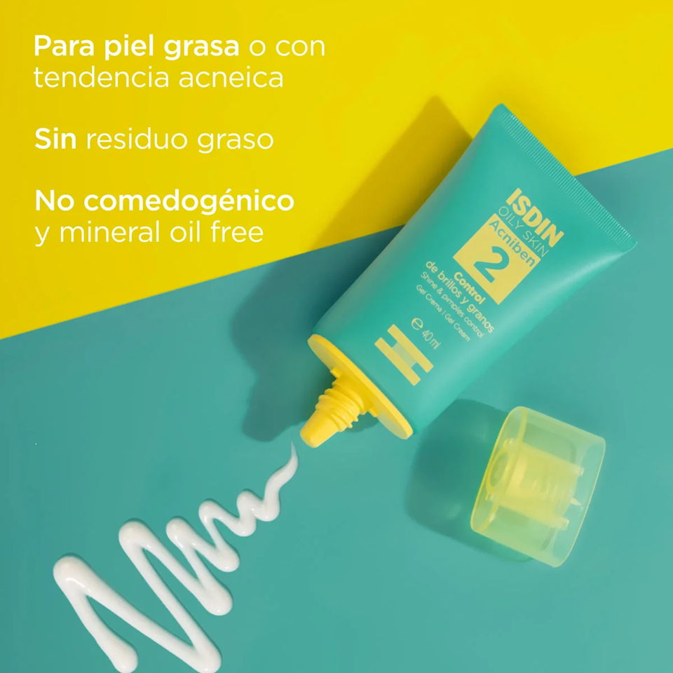 ISDIN ACNIBEN SHINE &amp; PIMPLES CONTROL CREAM 40ML