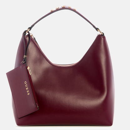 GUESS CARTERA SHOULDER BAG DEMELZA OXBLOOD