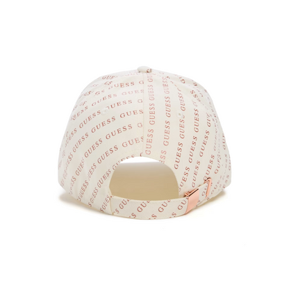 GUESS KEPI GLITTER LOGO HAT - ROSE GOLD