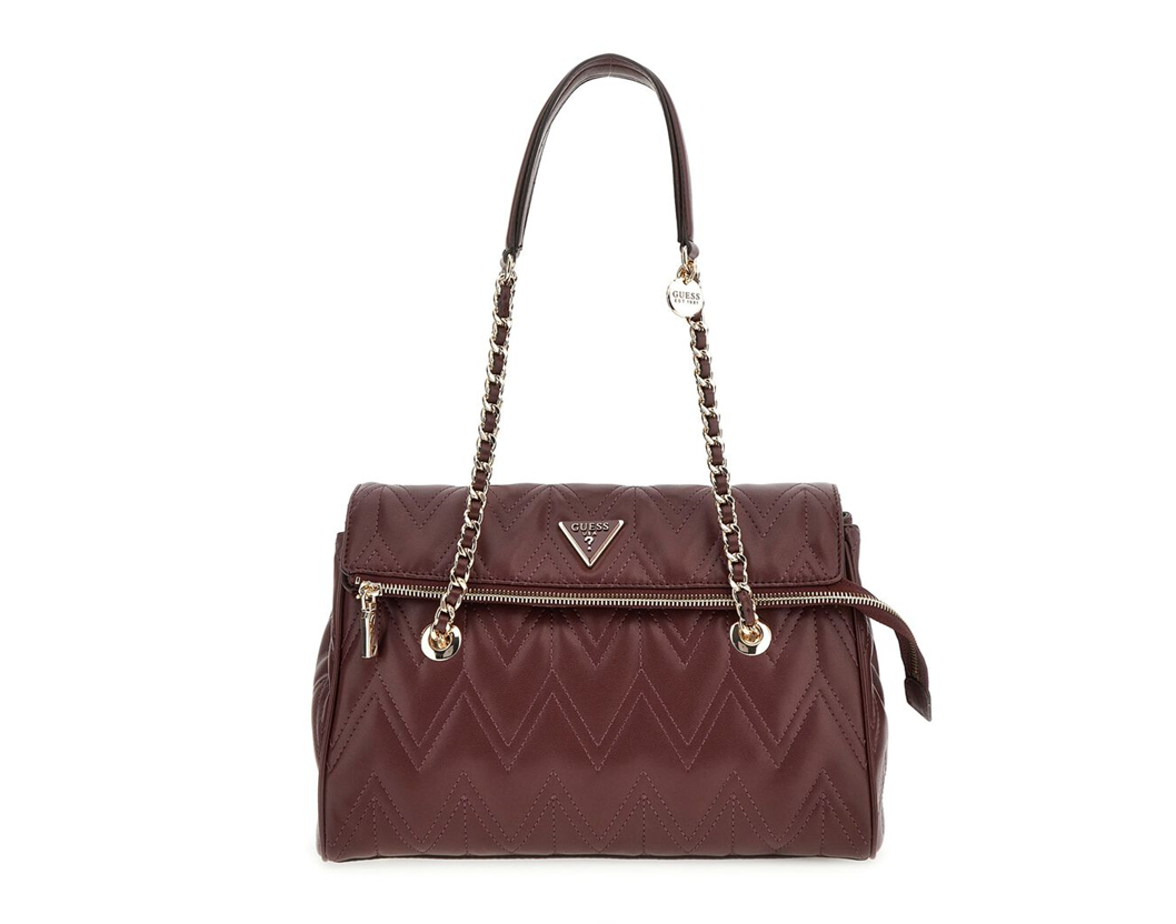 GUESS CARTERA EDA BURGUNDRY