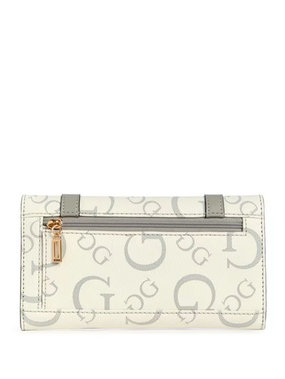 GUESS BILLETERA AENGUS LOGO SLIM CLUTCH BONE