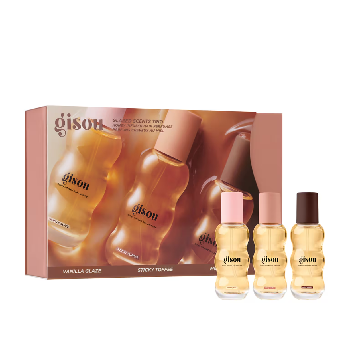 GISOU HONEY INFUSED HAIR PERFUME TRIO