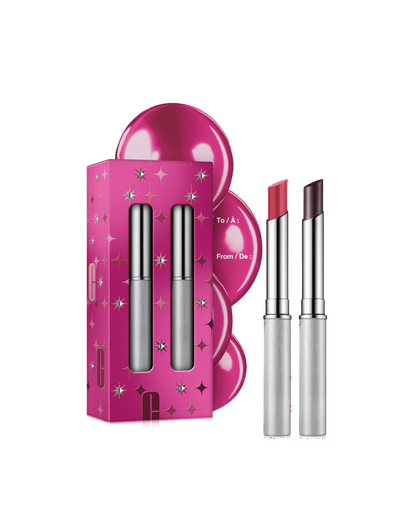 CLINIQUE SET ALMOST LIPSTICK BLACK &amp; PINK HONEY