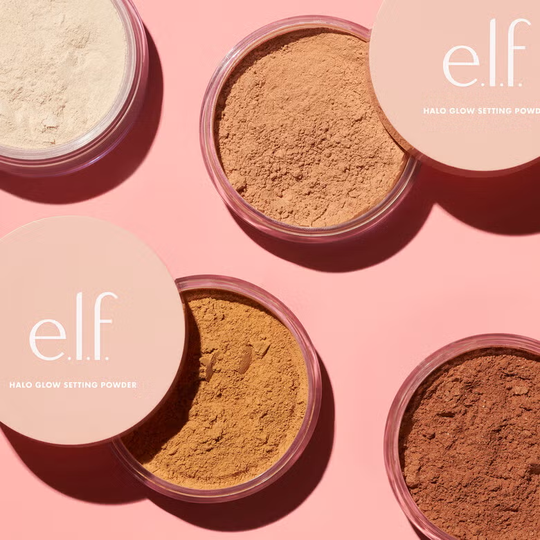 ELF HALO GLOW SETTING POWDER - LIGHT PINK