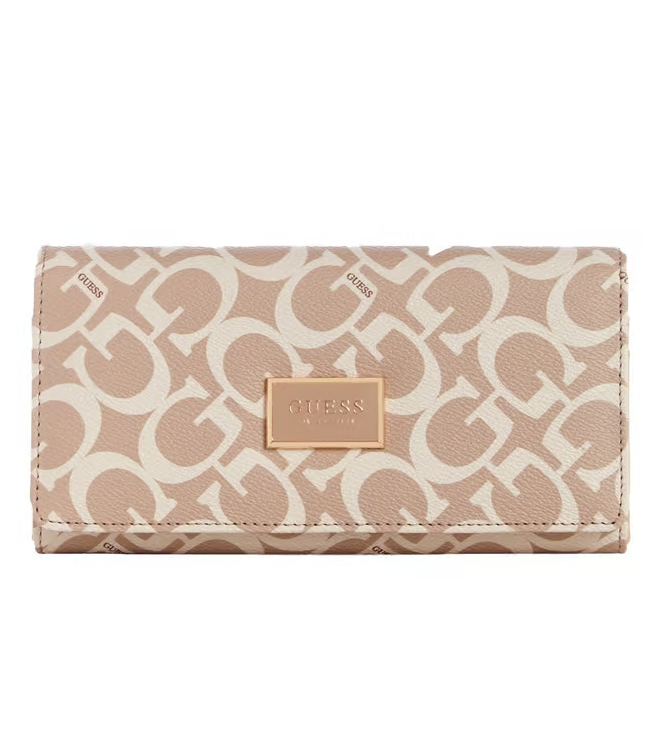 GUESS BILLETERA ABREE SLG CARAMEL