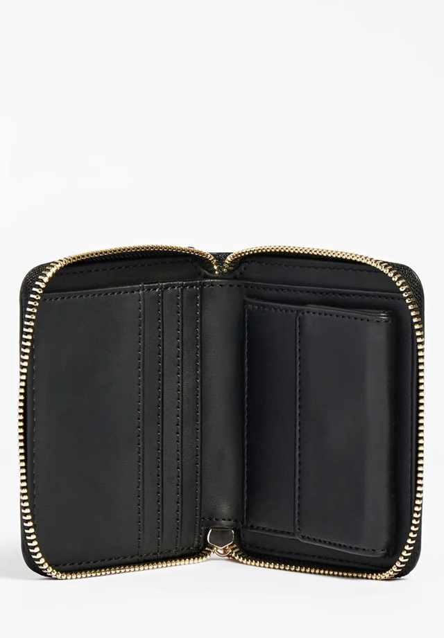 GUESS BILLETERA LAUREL SLG SMALL COAL LOGO