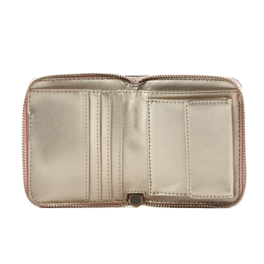 GUESS BILLETERA LAUREL SLG SMALL ROSE LOGO