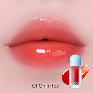 TOCOBO JUICY BERRY PLUMPING LIP OIL - CHILL RED 01