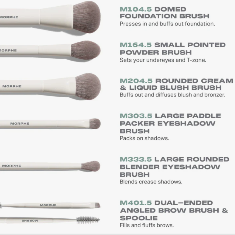MORPHE SET DE BROCHAS ALONG FOR THE GOLD