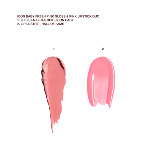 CHARLOTTE TILBURY ICON BABY FRESH PINK GLOSS &amp; PINK LIPSTICK DUO