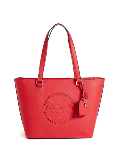 GUESS CARTERA THORNTON TOTE BAG ROUGE