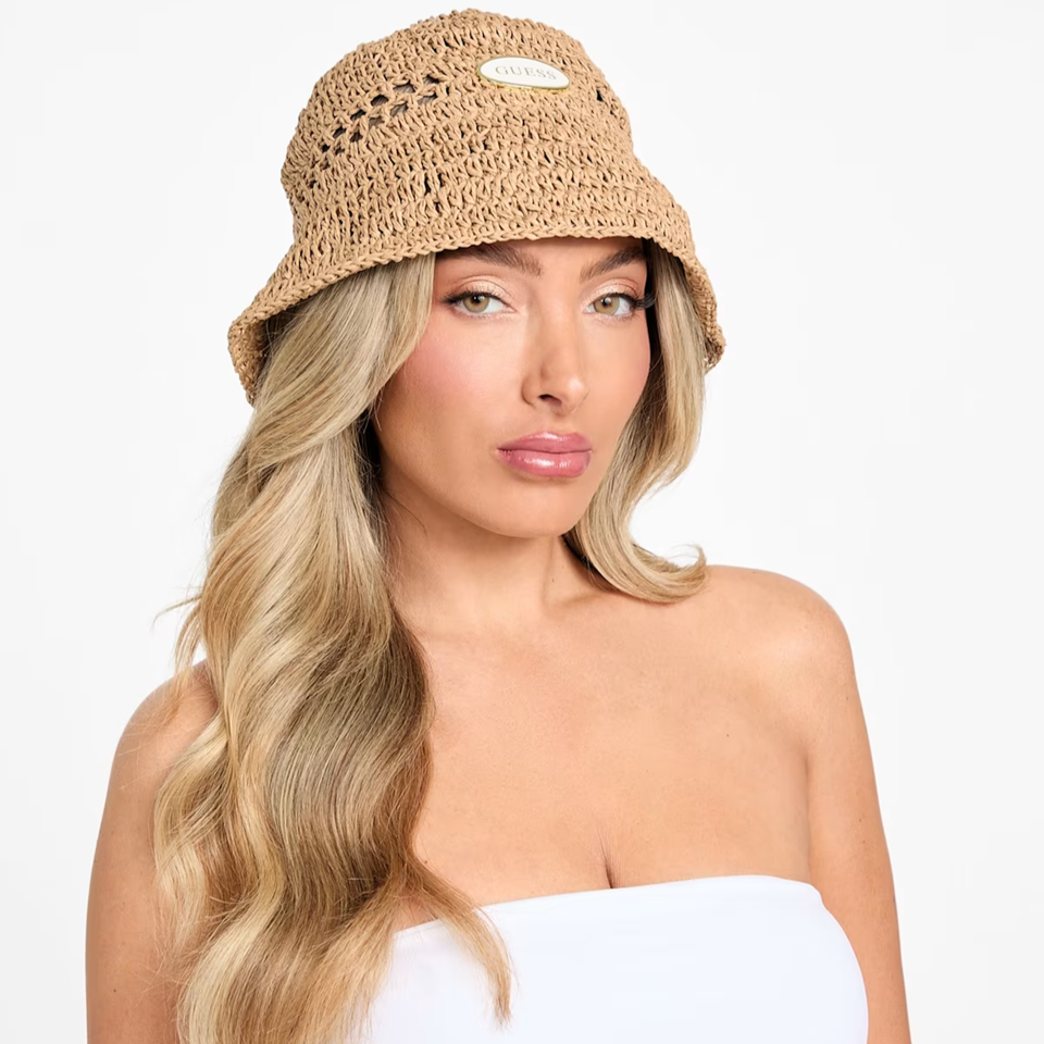 GUESS SOMBRERO WOVEN RAFFIA - NATURAL