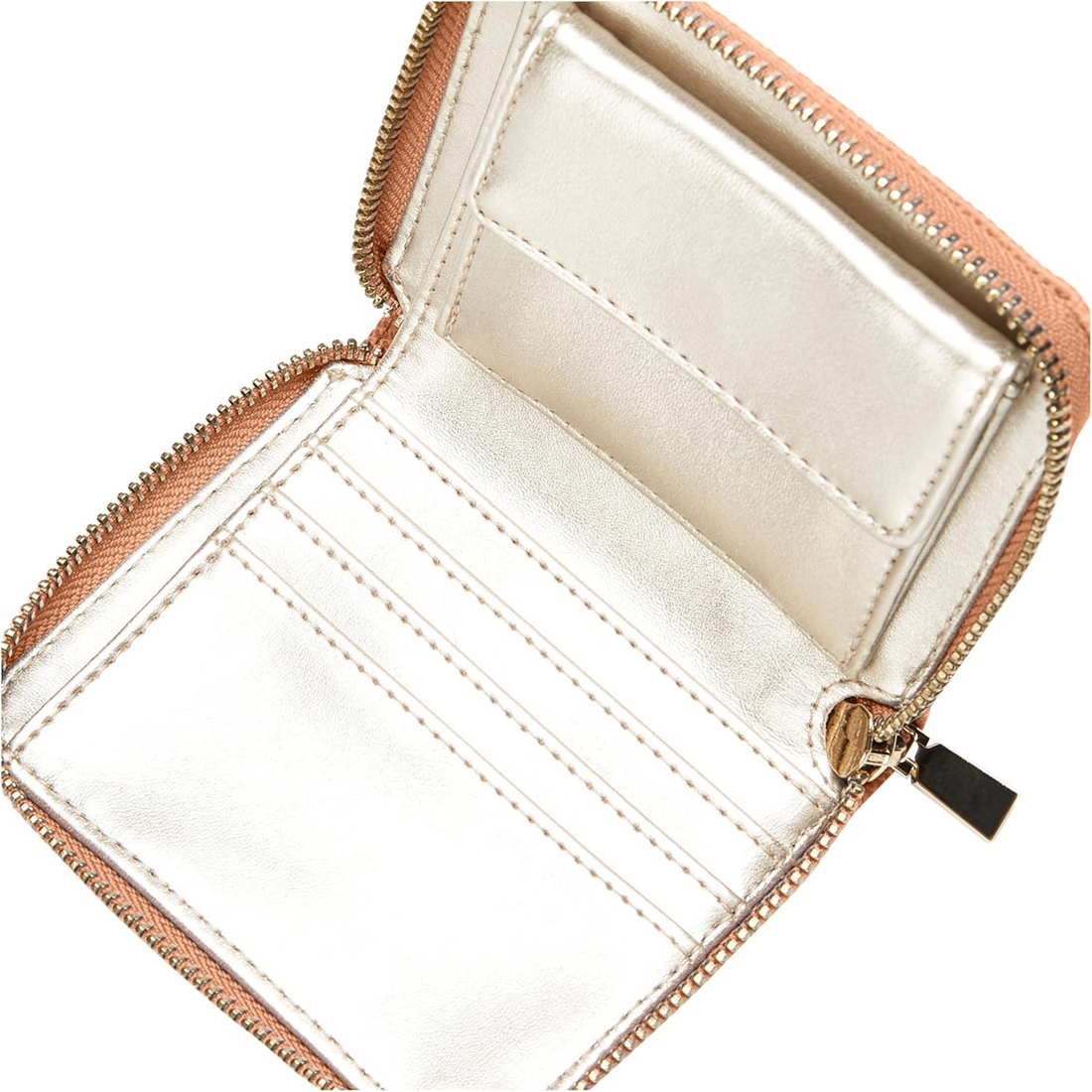GUESS BILLETERA LAUREL SLG SMALL LIGHT COGNAC