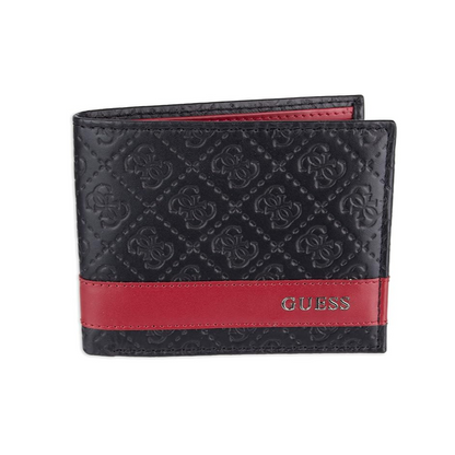 GUESS BILLETERA MASCULINA BLACK/RED 31GU13X008