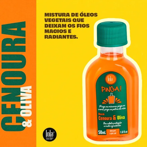 LOLA COSMETICS PINGA CENOURA &amp; OLIVA 50ML