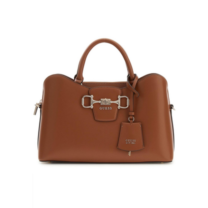GUESS CARTERA SATCHEL JANIE COGNAC