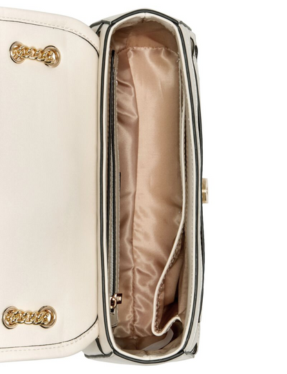 GUESS CARTERA BORDIZZO CROSSBODY VANILLA