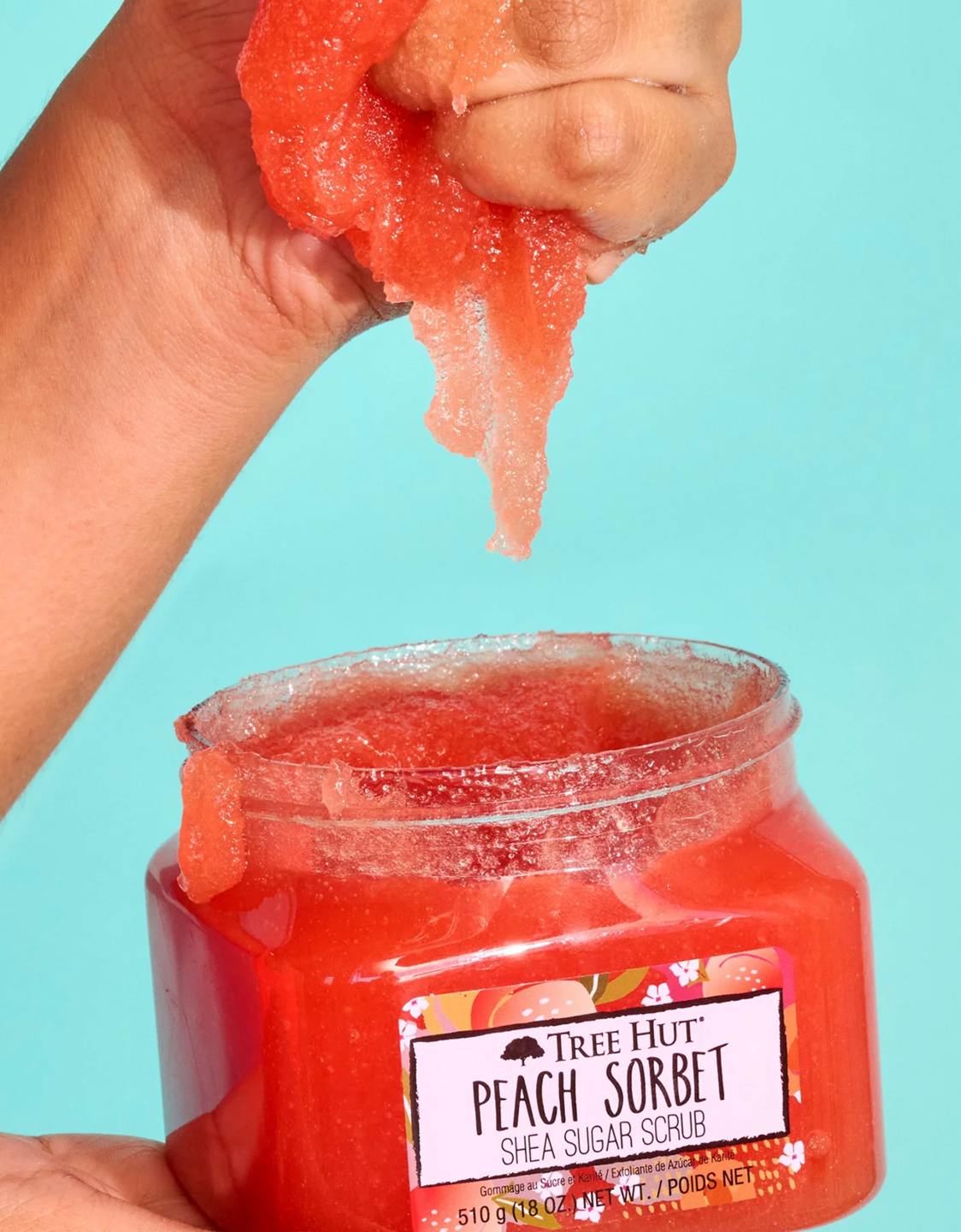 TREE HUT SCRUB PEACH SORBET