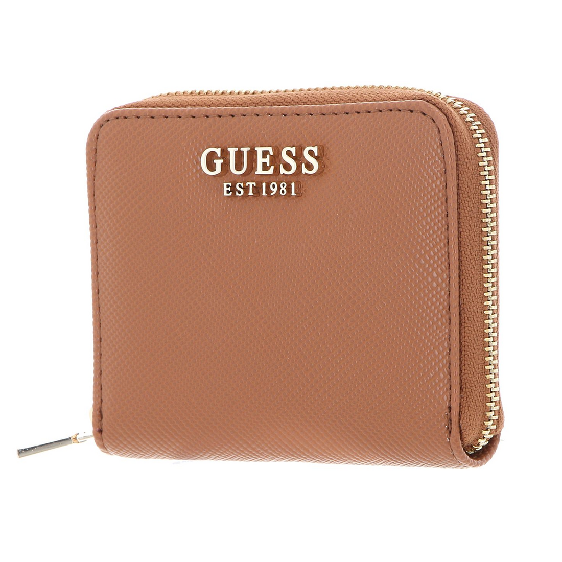 GUESS BILLETERA LAUREL SLG SMALL LIGHT COGNAC