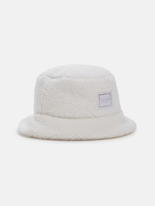 GUESS SOMBRERO BUCKET TEDDY - WHITE