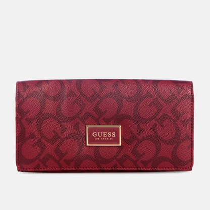 GUESS BILLETERA ABREE CLIP SLG BLACK CHERRY