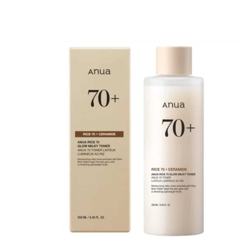 ANUA RICE 70+ GLOW MILKY TONER 250ML