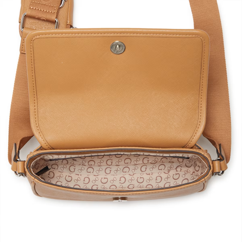 GUESS CROSSBODY HADDINGTON MINI CAMEL