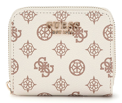 GUESS WALLET LAUREL CREAM LOGO