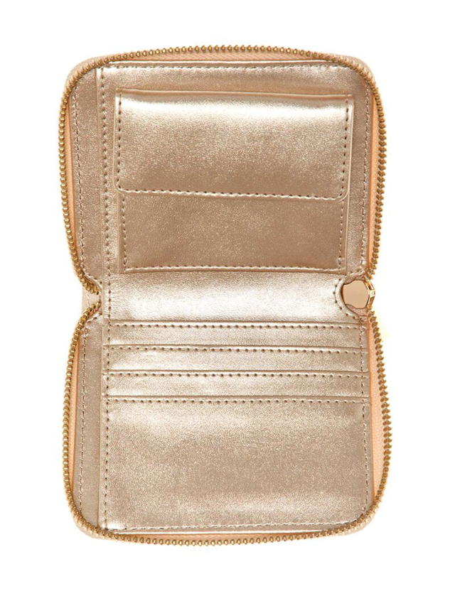 GUESS BILLETERA LAUREL SLG SMALL BROWN LOGO