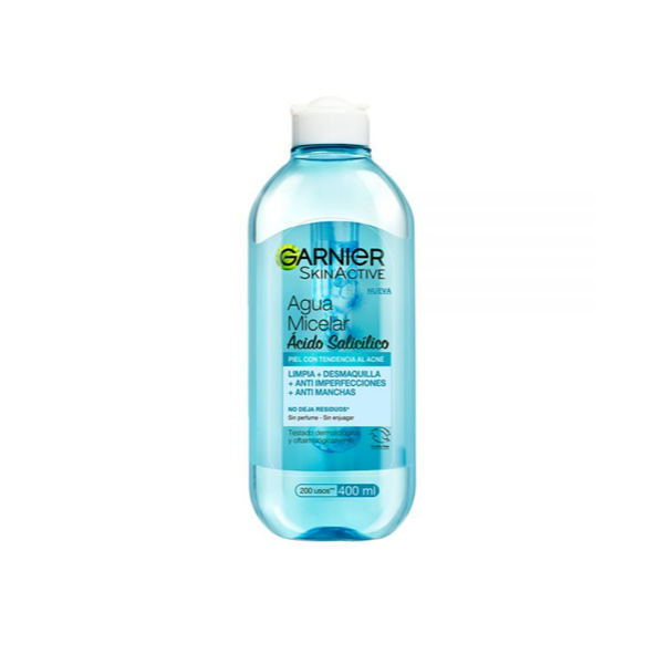 GARNIER AGUA MICELAR CON ACIDO SALICILICO 400ML
