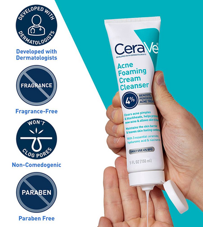 CERAVE ACNE FOAMING CREAM CLEANSER 150ML
