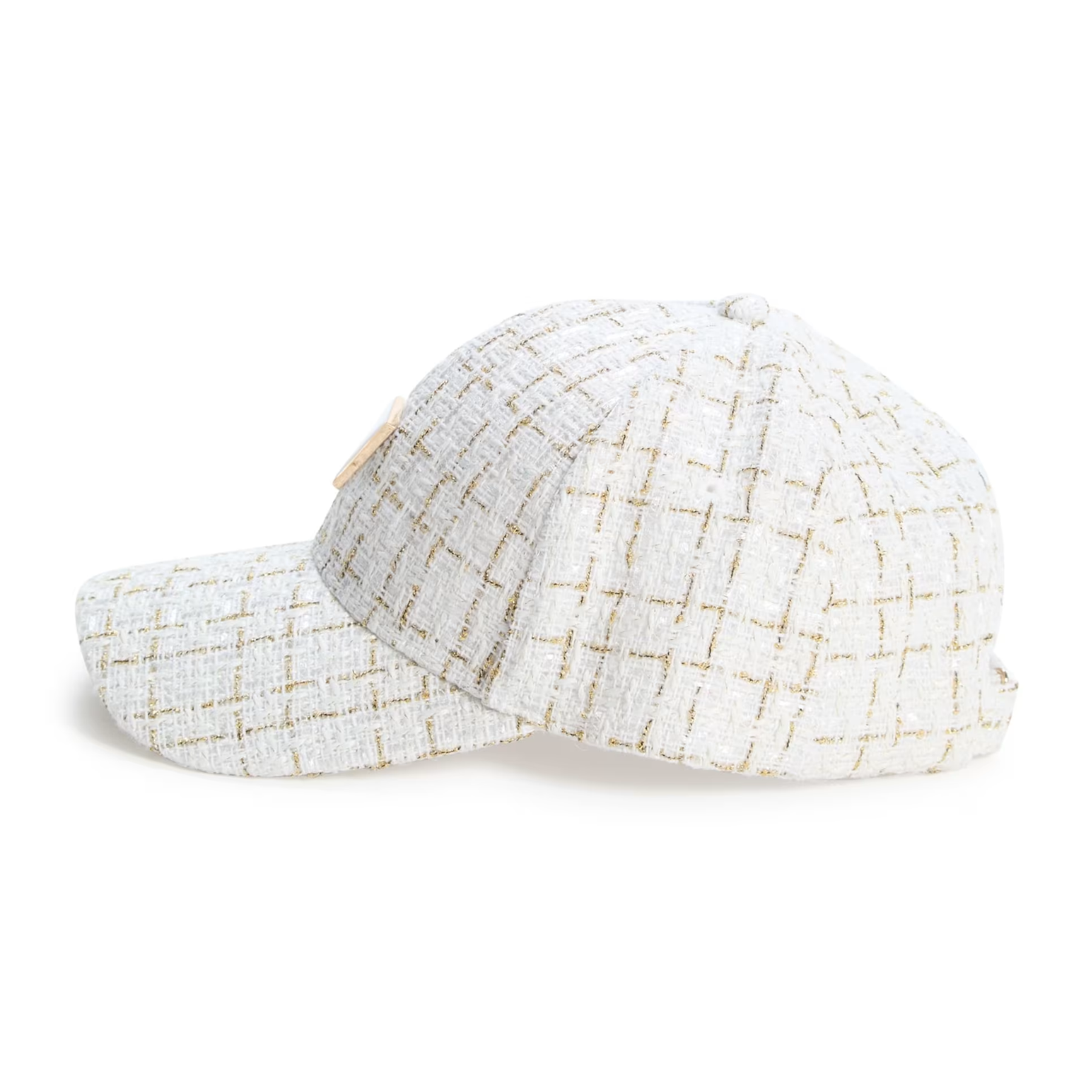 GUESS KEPI TWEED CAP WHITE