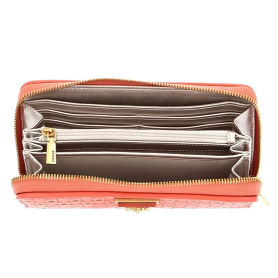 GUESS WALLET LISBET SLG PAPAYA
