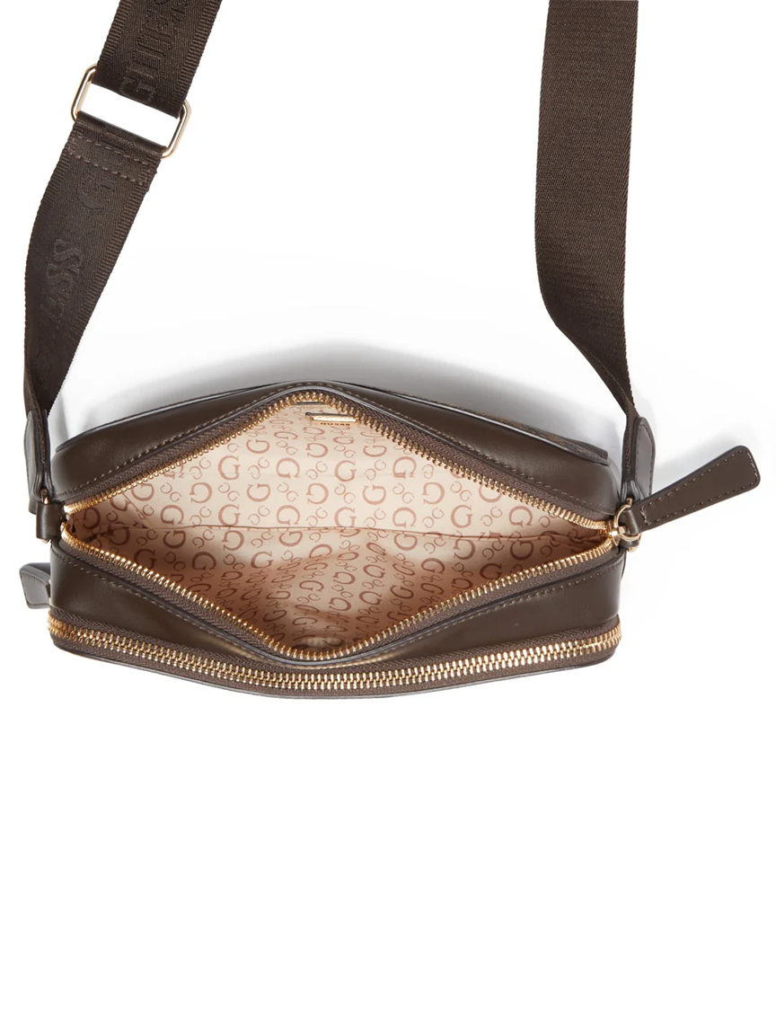 GUESS CARTERA ARTEMIS CROSSBODY  MINI COCOA